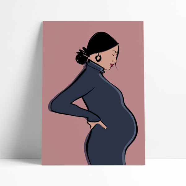 affiche maternité - poster maternité A4